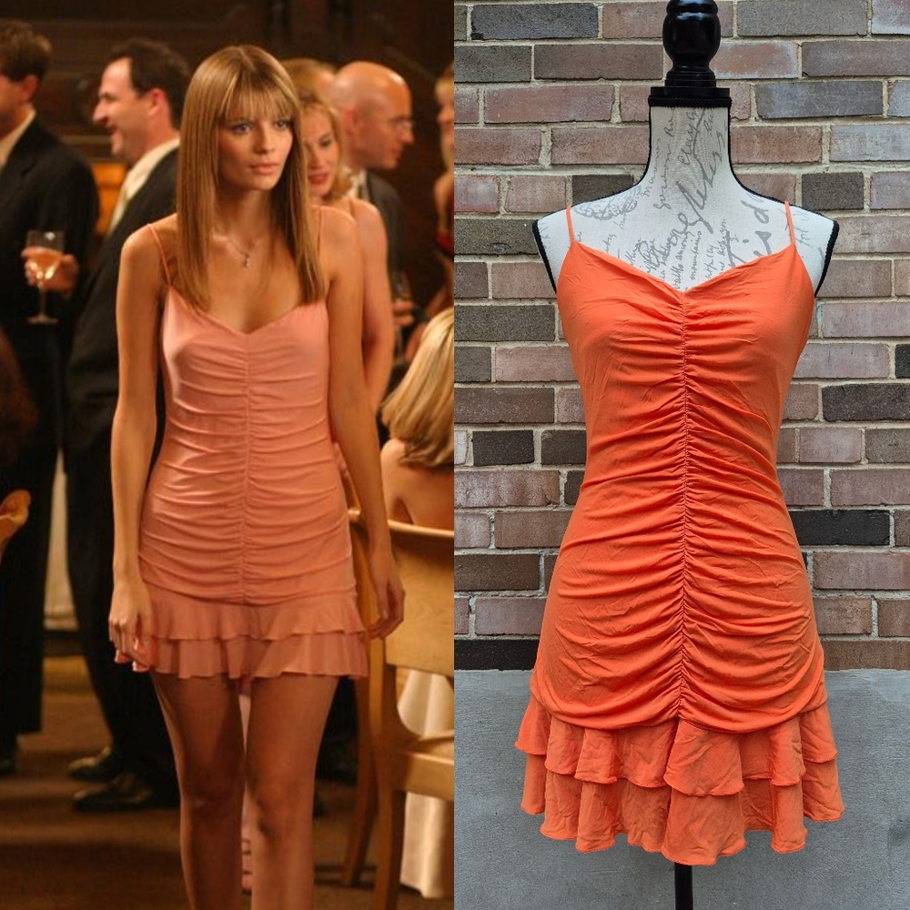 ASO Marissa Cooper The OC BCBGMAXAZRIA Ruffle Mini Dress Alt Colour M